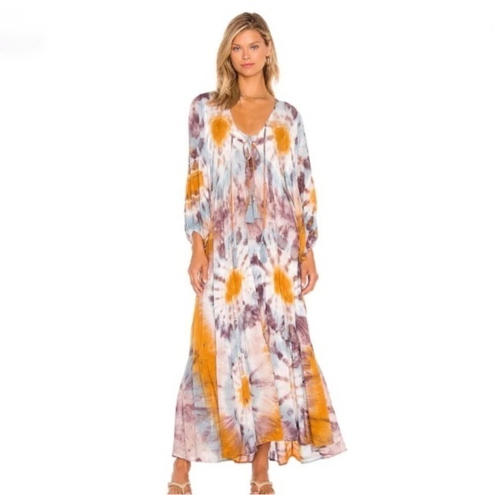Young Fabulous & Broke Dawn Tie Front Peasant Dress Size XS